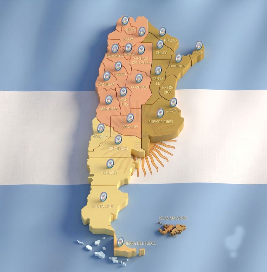 mapa de Capellanes Argentinos P.A.CA.